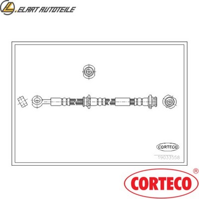 BREMSSCHLAUCH 19033558 FÜR NISSAN PRIMERA/Hatchback QG16DE 1.6L F9Q 1.9L 4cyl