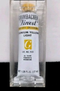 Grumbacher Finest Paint, 37ml/1.25 Ounce, Yellow Cadmium Light