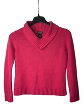Rafaella Petites Sweater Size SP Angora Lambswool Nylon Blend Pink Vintage Y2K