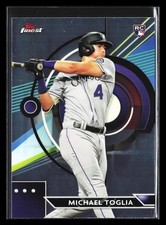 Michael Toglia 2023 Finest ROOKIE RC #8 Colorado Rockies Chrome *187