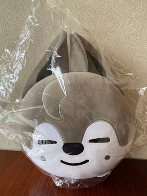 Stray Kids SKZOO Wolf Chan クッション Stray Kids Skzoo Wolf Chan Bang Chan Plush face Cushion Official