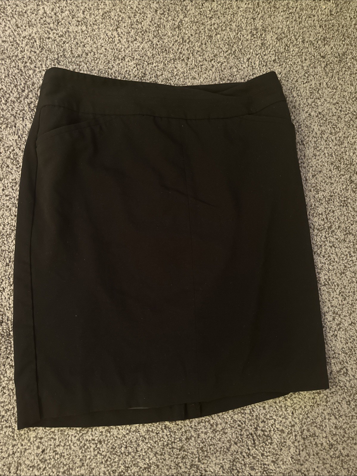 W Worthington Womens Petite Black Pencil Skirt Size 8P.  EUC