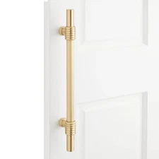 Signature Hardware EH7255.12.SBS Brady 12" Solid Brass Door Pull Satin Brass