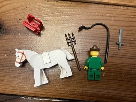 Vintage Lego Castle Forestmen Set #1877 Crusader&rsquo;s Cart - 1990 - READ