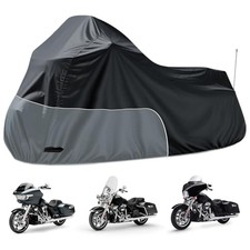 Motorcycle Cover fits for Harley Davidson Road King Road 107"-Side Box Grey