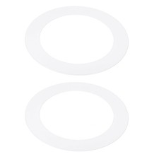 2pcs 4.5" ID 6.3" OD Goof Rings for Recessed Light Matte White Goof Trim Ring