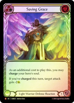 FAB  RAINBOW FOIL  Saving Grace  - Armory Deck: Boltyn Card # 025