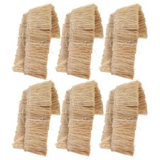 6 Pieces Artificial Thatch Roofing Material For Diy Miniature Model Houses