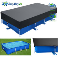 Schwimmbad Abdeckung Rechteckig 450X220Cm Winddicht Regenfest Staubdicht Pool