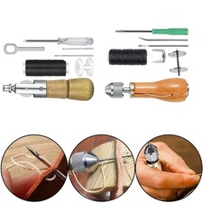 Leather Canvas Repair Awl Tool with High Tension Wax Thread for Outdoor Use