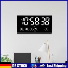 XXL Grosse LED digital Wanduhr mit Datum Temperatur Alarm Clock 480x250x25mm DE