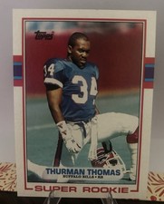 Topps Thurman Thomas Super Rookie Buffalo Bills Football 1989 #45 Card