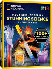 Blue Marble Stunning Chemistry Set - Mega Science Kit with 45 Easy Experiments-