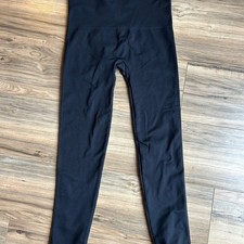 Spanx Seamless High-Waisted Leggings, Black, Size XL Tummy Control Activewea