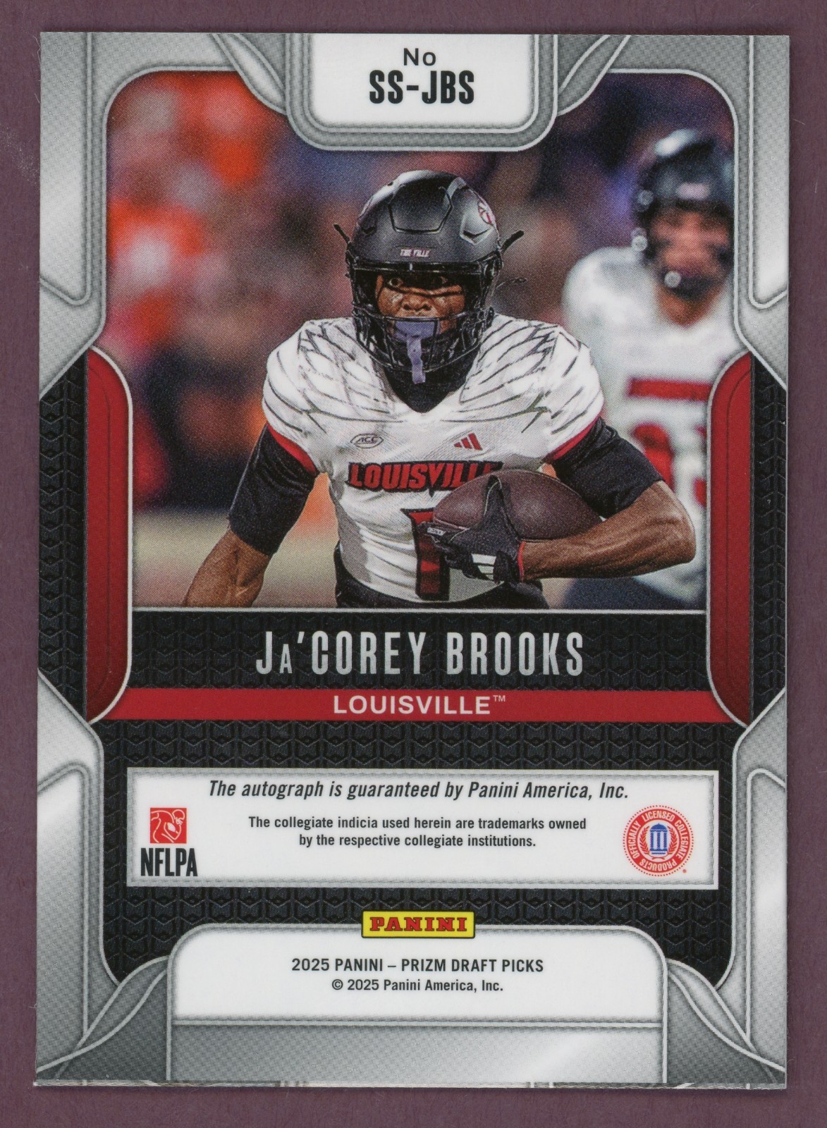2025 Panini Prizm Draft Picks  Ja'Corey Brooks Draft Picks Autographs Silver thumbnail 2