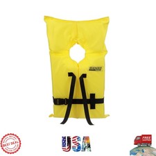 Portable Type II Life Jacket for Youth - Adjustable, Lightweight, Safe to 90 lbs