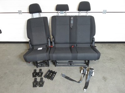 VW Caddy III 2K 15-20 Bj. 2. Sitzreihe Sitzbank Sitz ISOFIX Kutamo Satz Original