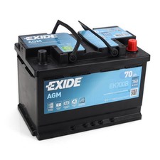EXIDE EK700B AGM START-STOP Autobatterie Starterbatterie 12V 70Ah EN760A