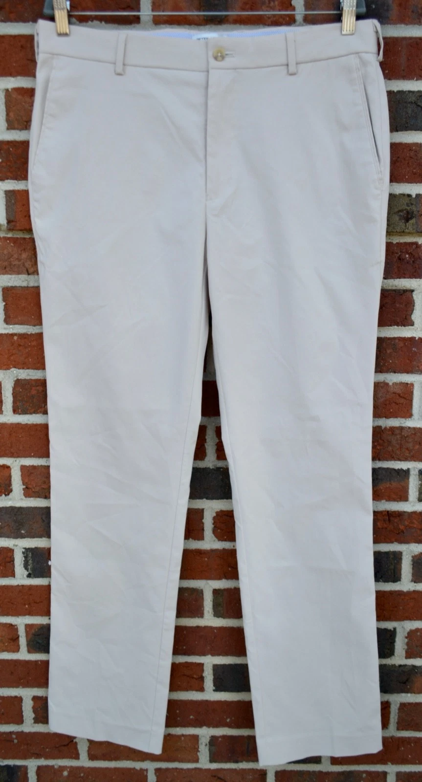 Peter Millar Men's 34x32 Charlotte Performance Chino Trouser Khaki New w/ Tags