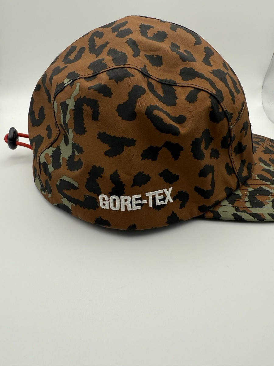 FW19 Supreme Gore-Tex Leopard Camo 5 Panel Camp Cap Hat Used 100