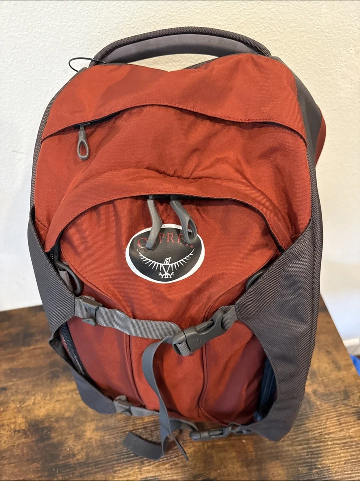 Mochila de Viagem Osprey Porter 46L | Laranja Queimado/Vermelho e Preto | VEUC | Bagagem de Mão - Imagem 3 de 4
