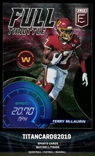 Terry McLaurin 2021 Panini Donruss Elite Full Throttle Washington Football Team