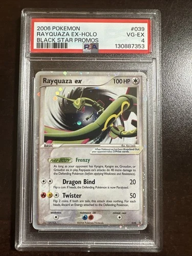 Rayquaza EX 039 Pokemon Promo PSA 4 VG-EX
