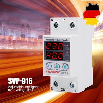 Voltage Display Overcurrent Adjustable Surge Protector Limit Current Protection