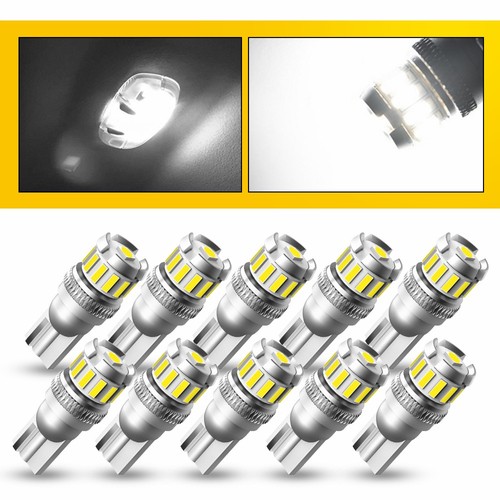 T10 168 2825 LED License Plate Light Bulbs 6000K Super Bright White 10-100 Pack - Picture 11 of 22