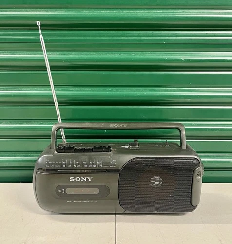 Vintage Sony CFM-155 AM/FM Radio Cassette-Corder Boombox Portable Tested