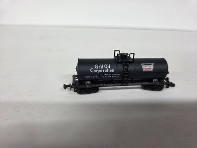 N scale AHM Minitrains #4344 Gulf Oil Corp Tank Car  HOKX  56555