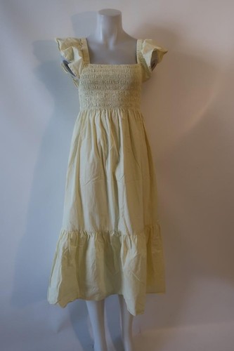 Womens Aqua Yellow Maxi Dress Sz M - Picture 7 of 11
