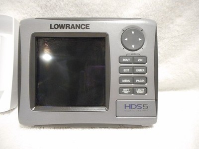 Lowrance HDS5 GPS Fishfinder Chartplotter Unit with Cover