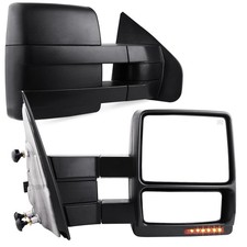YITAMOTOR Towing Mirrors For 07-14 Ford F-150 Power Heated LED Signal Puddle Lig