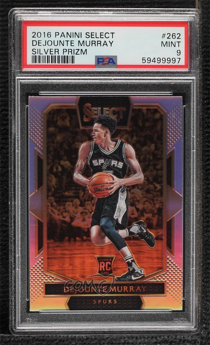 2016 Select Courtside Silver Prizm Dejounte Murray #262 PSA 9 MINT Rookie RC 1q7