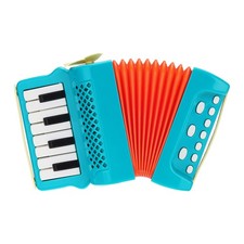 1 x Accordion 10 Keys Piano Accordion Mini Musical Instrument Blue