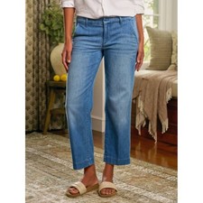 Frank  Eileen Westport Wide Leg Jeans Size 8 Westport 1968 Light Wash Denim