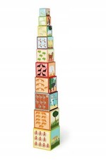 2-in-1-Pyramidenturm-Lernquiz-Puzzlespiel