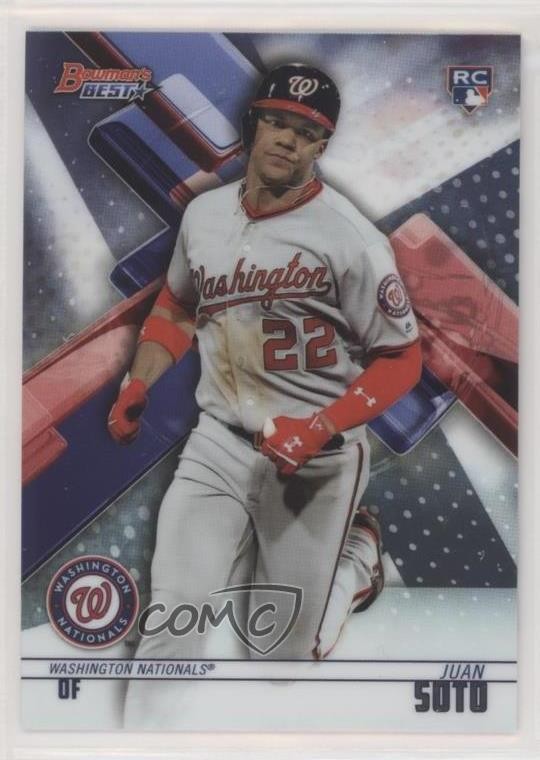 その他 2018 Bowman's B Perfomer Juan Soto PSA10 Juan Soto 2018 Bowman's Best #29 Refractor Price Guide