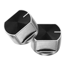 2 Pcs Universal Metal Gas Stove Knobs Replacement Burner Control Knobs