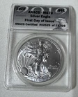 2012 American Silver Eagle First Day of Issue ANACS MS 70 of 13,329 Certified