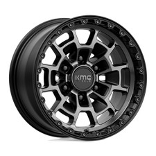 16x8 Kmc Km718 Summit Satin Black With Gray Tint Wheel 6x5.5 0mm 16x8 Kmc Km718 Summit Satin Black With Gray Tint Wheel 6x5.5 0mm