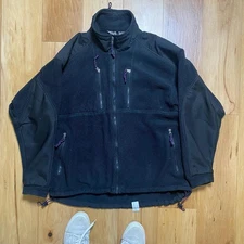 E.M.S Eastern Mountain Sports Men's Outdoor Hiking Black Full Zip Jacket Size Xl