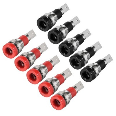 5 Pairs Binding Post Terminal M8 Thread Amplifier Connector Banana Jack Socket