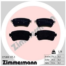 Satz Bremsbeläge Bremsklötze hinten für Peugeot Expert V Traveller | 23828325