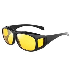 Night Driving Glasses HD Anti Glare Vision Polarized Yellow Lens Tinted Unisexs