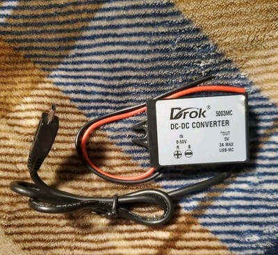 DROK 5003MC DC-DC Converter In (8v-50v) Out (5v 3A max) out USB-MC