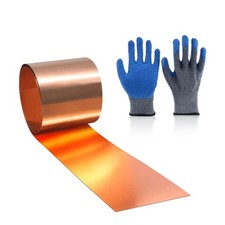 Copper Sheet Roll, 3500x100x0.3mm Copper Flashing Roll, 30 Gauge Thick Pure C...
