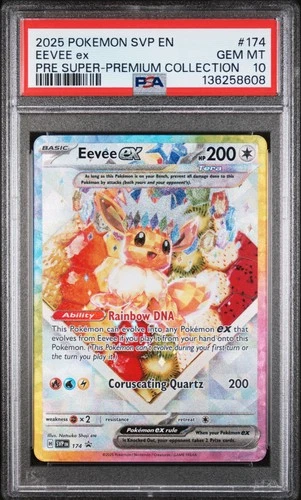 2025 POKEMON SVP EN-SV BLACK STAR PROMO #174 EEVEE EX PSA 10