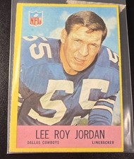 1967 Philadelphia #54 Lee Roy Jordan RC Dallas Cowboys EX